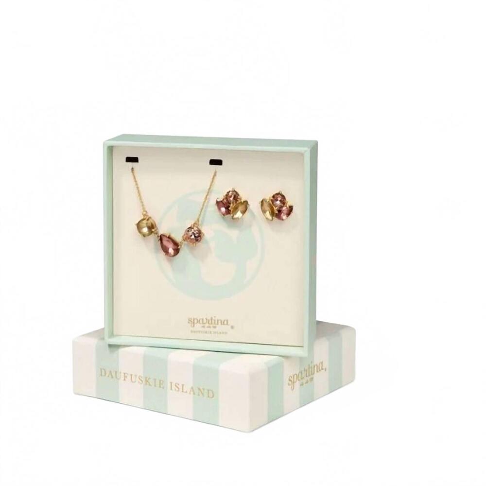NEW SPARTINA 449 women's prosecco cocktail boxed set in gold